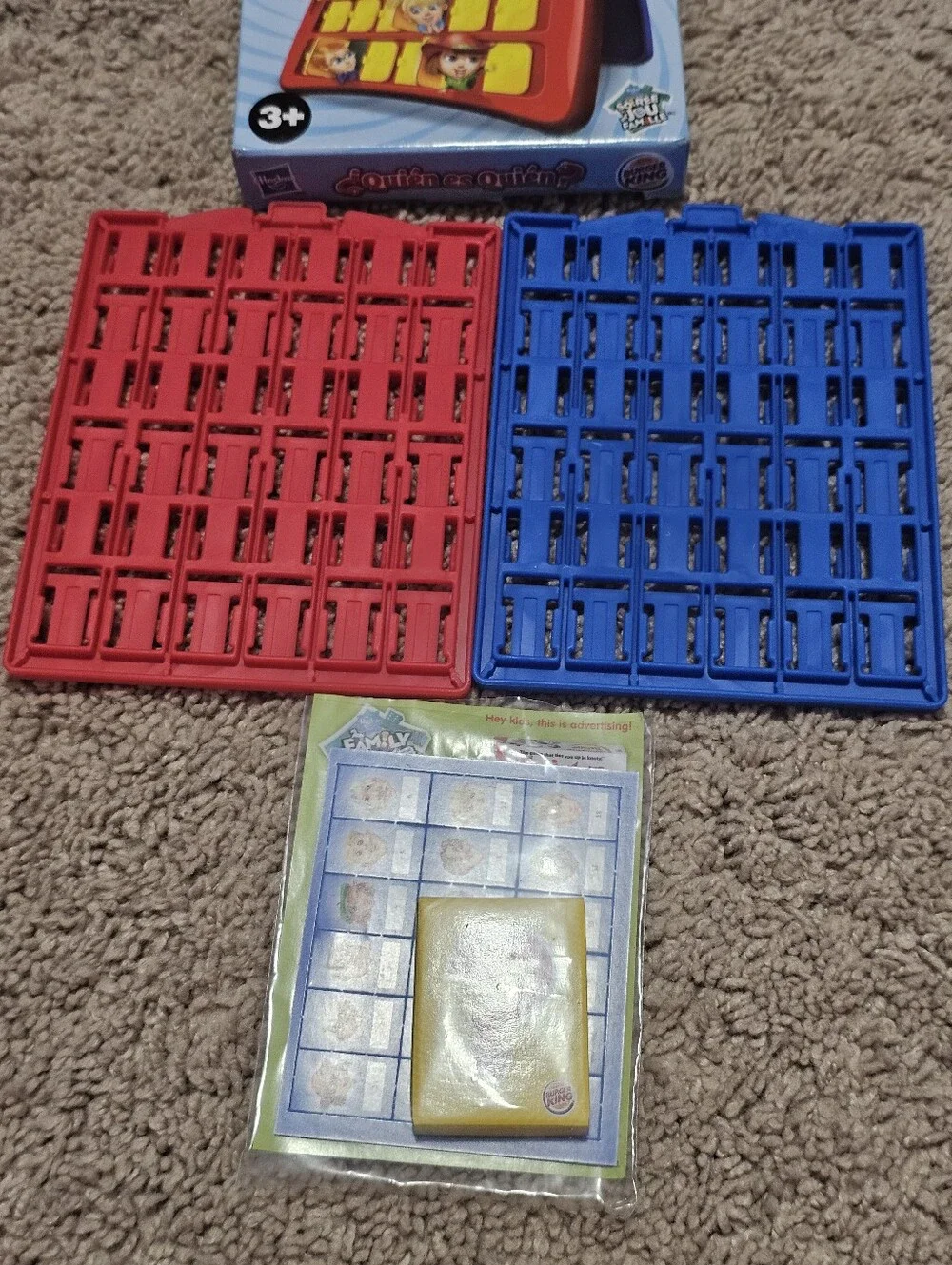 New! Vintage Burger King 2011 Hasbro Guess Who Game Kid's Club Toy